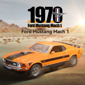 1970 Ford <span class=keywords><strong>Mustang</strong></span> <span class=keywords><strong>1</strong></span>:18 Moulé Sous Pression Modèle De Voiture Son Et Lumière Pullback Machine1 Décoratif En Métal À Collectionner avec Porte Ouverte Caractéristique - Product Image 2