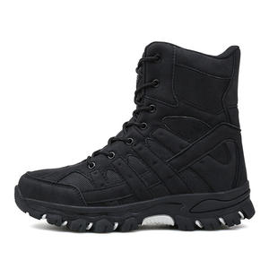 Botas tácticas para hombre al aire libre, escalada en acantilado, negro, gris, colores de ajuste visibles, botas de montaña, botas de senderismo - Product Image 2