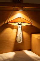 Attrape-soleil artisanal en vitrail, motif papillon luna de Noël Art Déco, ornement mural décoratif pour la maison