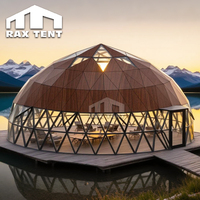 Tente dôme en verre RAXTENT pour le glamping et le studio de yoga avec couche d'isolation thermique