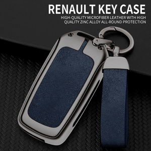 Étui de clé de voiture intelligent en alliage de zinc avec logo pour <span class=keywords><strong>Renault</strong></span> <span class=keywords><strong>Kadjar</strong></span> Captur Symbol Koleos Megane 2017 2018 <span class=keywords><strong>2019</strong></span> 2020 2021 – <span class=keywords><strong>Accessoires</strong></span> de protection - Product Image 5