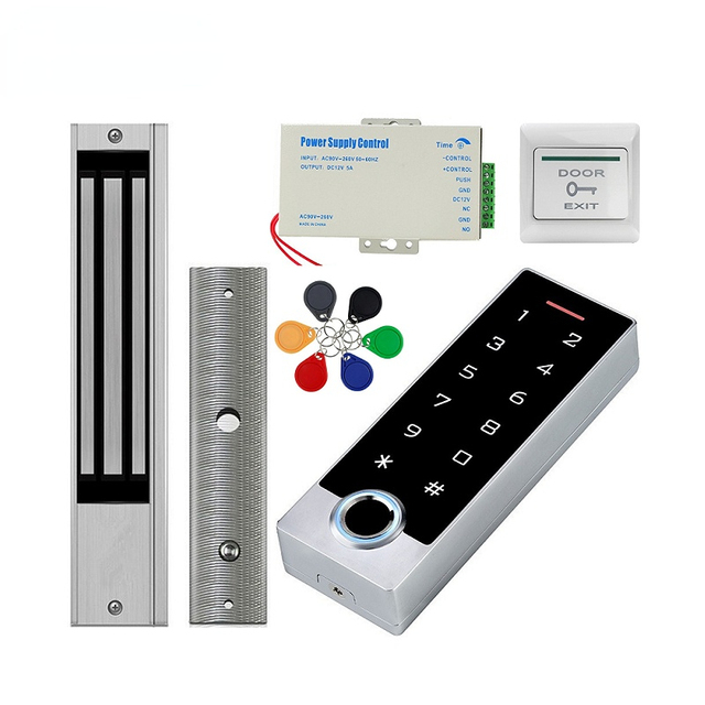 Tuya Wifi Smart Touch-Screen IP68 Biometric Fingerprint RFID Standalone Access Control System Keypad
