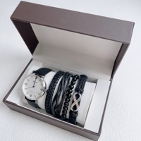 Montre personnalisée Eyki Fabricant OEM Ensemble de montres Bracelet en cuir Montre automatique Ensemble de bracelets en cuir pour homme