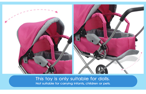 Xe Đẩy Fei Li Mới Oxford Vải 13Mm Xe Đẩy Em Bé Xe Đẩy Có Túi Đựng Búp Bê Xe Đẩy Và Xe Đẩy - Product Image 3