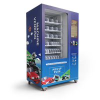 Máquina Expendedora de Espiral, Kiosco Comercial Grande para Exteriores con Pantalla Giratoria para Snacks y Bebidas