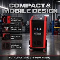 Máquina de Servicio de Aire Acondicionado Semiautomática GATmatic GM720 R134a, Recuperación, Recarga, Limpieza, LED, 1.5CFM, 42L/min, 12cc, 1HP, ±10g, Certificación CE