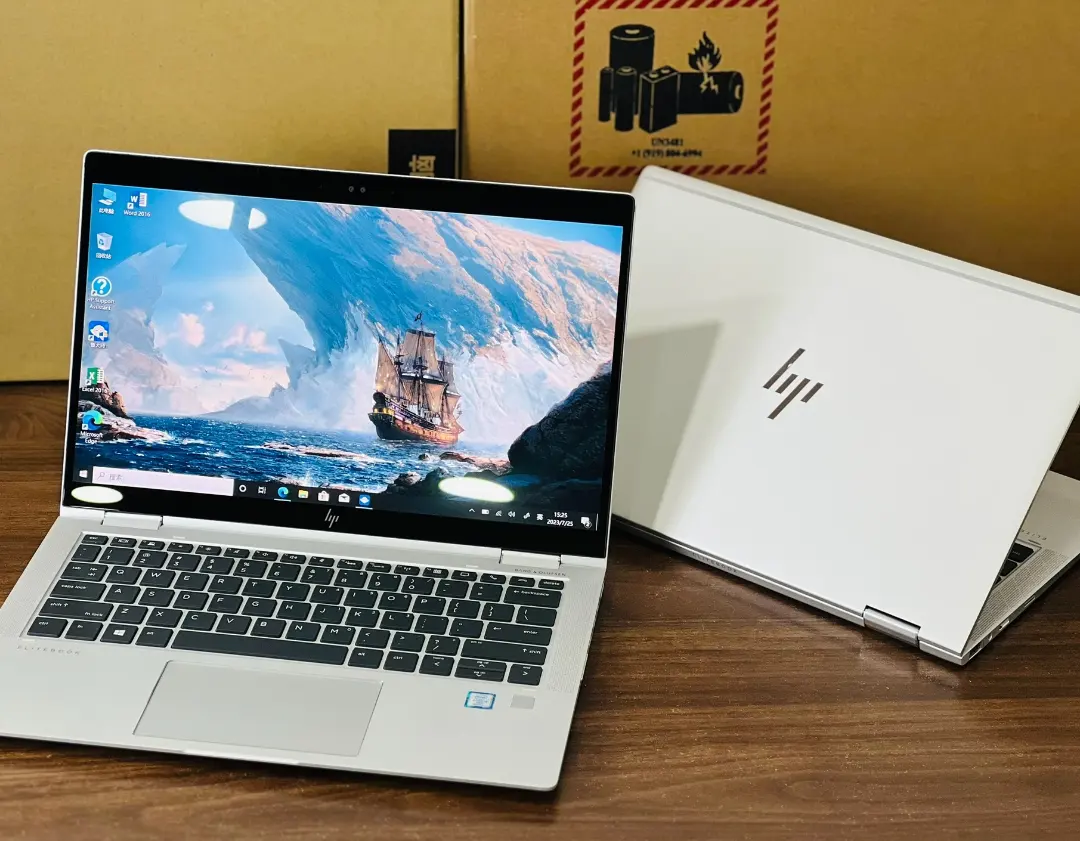 หน้าจอสัมผัสเกรด + แกนแล็ปท็อป I7 I5 8gen โน้ตบุ๊คธุรกิจที่ใช้แล็ปท็อปสำหรับ HP X360 1030g3คอมพิวเตอร์ที่ได้รับการตกแต่งใหม่