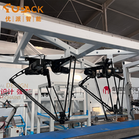 Robot Paralelo Delta de 4 Ejes para Recoger y Colocar con PLC, Motor, Caja de Cambios, Acero Inoxidable, Carga Útil de 3kg-16kg, 25 Beats/min de Capacidad de Producción