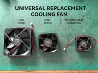 Ventilateur de refroidissement 8x8 24V pour projecteur LED PAR, avec câble, pour pièces de rechange de projecteurs LED PAR