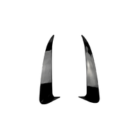 Autocollant de ventilation arrière en ABS noir brillant et motif carbone pour Mercedes Classe C W205 AMG Line 2015-2021