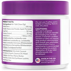 Suplemento Probiótico Masticable para Perros, Marca Privada OEM/ODM, para la Salud Digestiva, Inmunológica e Intestinal - Product Image 6