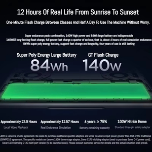 โน้ตบุ๊ก XiaoXin Pro 14GT รุ่นปี 2025 ของแท้ใหม่แกะกล่อง พร้อมหน่วยประมวลผล R7-H350/R9-H365 แรม 32GB ความจุ 1TB หน้าจอ OLED 14 นิ้ว ความละเอียด 2.8K เหมาะสำหรับเล่นเกม ธุรกิจ และงานออฟฟิศ - Product Image 5