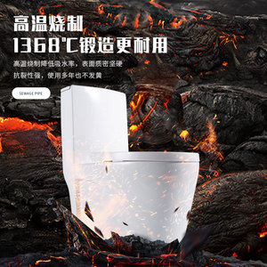 โถสุขภัณฑ์เซรามิกสีขาวแบบกดสองปุ่ม ตราเฉาโจว สำหรับห้องน้ำโรงแรม - Product Image 4