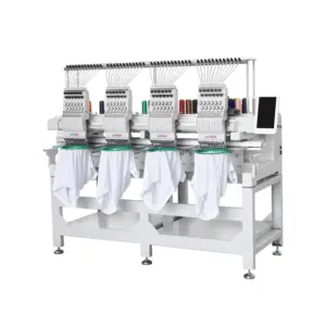 REVHON Machine à broder industrielle à 4 têtes de t-shirts de haute qualité automatique avec contrôle informatisé état neuf