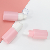 Flacon compte-gouttes en verre stérile vide rose mat de 3ml 5ml 10ml 15ml 20ml 30ml pour compte-gouttes