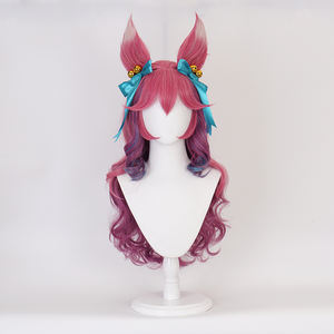 วิกผมสังเคราะห์ Ainizi ลีกออฟเลเจนด์ อาห์ริ สปิริต บลอสซัม สกิน คอสเพลย์ พร้อมหูและกระดิ่ง - Product Image 3