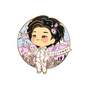 Fabricación de insignias de metal con diseño de logotipo gratuito, pin de solapa de esmalte duro personalizado con dibujos animados/anime para grupo de chicos - Product Image 4