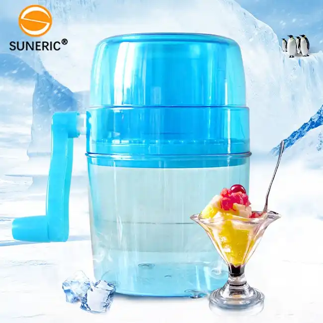 Household Manual Ice Crusher Small Hand Crank Ice Shaver With
