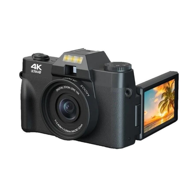 Vintage Digital Cameras 16X Digital Zoom 4K WIFI Retro Vlog Recorder YouTube Flip Screen Compact Digital Photography Camera