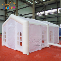 Tente de fête gonflable imperméable quatre saisons WINSUN pour discothèque, piscine extérieure, bar, événements, PVC gonflable