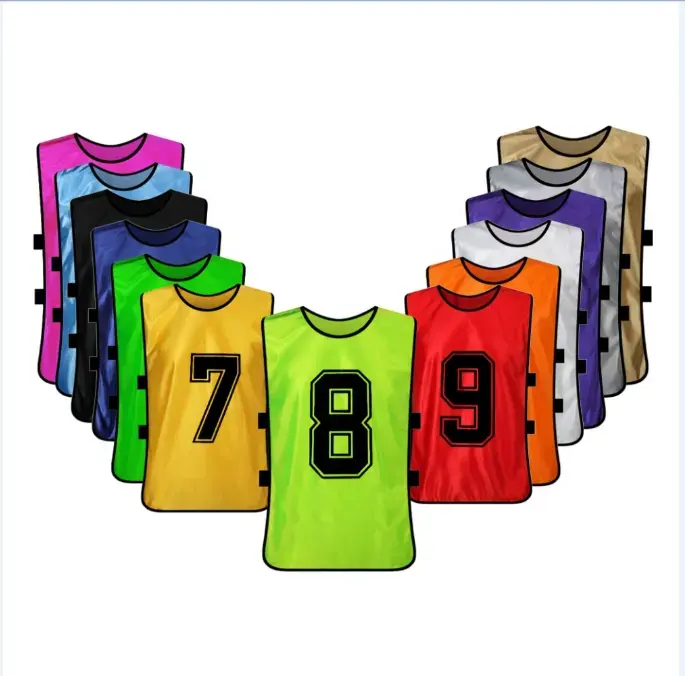 Wholesale football customize soccer branded training bibs