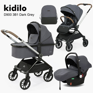 <span class=keywords><strong>รถ</strong></span>เข็นเด็กแบบพับได้ 2 ทิศทาง ยี่ห้อ Factory Custom Kidilo ผลิตจากอลูมิเนียมอัลลอยด์ พร้อมเปลนอนสำหรับเด็กแรกเกิดถึง 3 <span class=keywords><strong>ปี</strong></span> และคาร์ซีท - Product Image 3