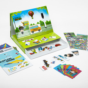 Nouveau <span class=keywords><strong>livre</strong></span> magnétique enfants jouets éducatifs Puzzle animaux Puzzles jouets avec carte jeux éducatifs - Product Image 5