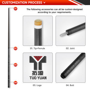 Queue de billard professionnelle Black Technolog, <span class=keywords><strong>pointe</strong></span> de 11,8/12,5 mm, 58 pouces, pour snooker - Product Image 5