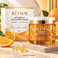 Crème Visage en Capsules de Collagène à la Vitamine C, Niacinamide et Acide Hyaluronique, Éclaircissante et Raffermissante, Marque Privée, OEM, ODM, Vente en Gros, Usine