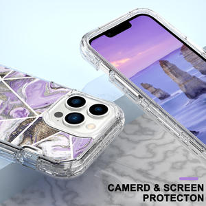 เคสโทรศัพท์มือถือเทรนด์ใหม่สำหรับ iPhone 16 PRO <span class=keywords><strong>MAX</strong></span> 17 <span class=keywords><strong>Air</strong></span> เคส3 in <span class=keywords><strong>1</strong></span>ลายหินอ่อนกันกระแทกสำหรับ iPhone 16 15 14 13 - Product Image 3