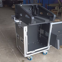 Flight case hydraulique robuste pour table de mixage numérique compacte Beringer Wing, avec roues, conforme à la norme ATA 300, antichoc