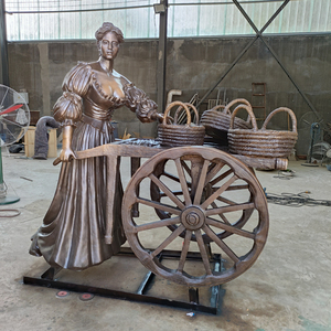 Escultura de bronce hecha a medida Tamaño real <span class=keywords><strong>Dublín</strong></span> Irlanda Estatua de bronce de Molly Malone - Product Image 2