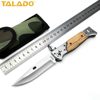 Couteau pliant multifonctionnel pour le camping avec lame en acier à haute teneur en carbone durable pour la survie en plein air et le travail