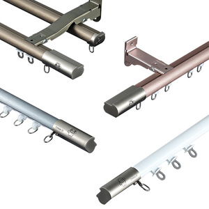 Riel de Cortina de Aleación de Aluminio XH-001, Blanco Mate Cepillado, Diseño Moderno, Deslizamiento Silencioso y Resistente - Product Image 3