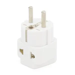 Adaptateur de prise schuko universel vers allemagne corée russie prise de conversion ue Europe 4.8mm type f adaptateur secteur adaptateur de voyage mondial