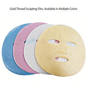 Y247 Maschera Viso Istantanea Lifting 3D al Collagene Dorato Personalizzata OEM, Materiale per Maschera Facciale a Nido d'Ape Dissolubile per Lifting a V - Product Image 2