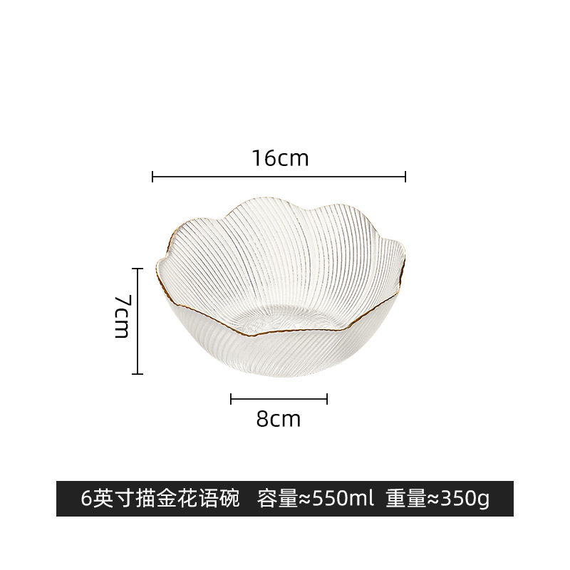 6-inch flowery bowl