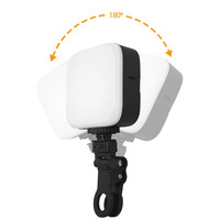 Lampe LED de poche à clipser pour téléphone, tablette, ordinateur portable, selfie, appel vidéo avec support réglable et lumière douce