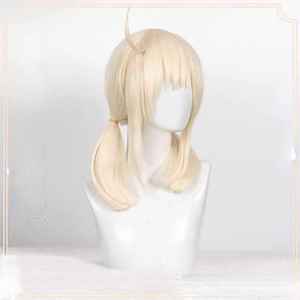 วิกผมคอสเพลย์ Klee แบบหางคู่ สีเหลือง ทนความร้อนสูง ปัดข้าง มีหน้าม้า แบรนด์ดังในประเทศเหอหนาน รุ่น DM507 25 - Product Image 2