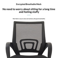 Chaise de bureau ergonomique en maille noire, réglable en hauteur, de haute qualité, pour la formation et l'usage domestique – Vente en gros