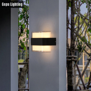 Lámpara de Pared LED para Exteriores Gepu Lighting GP-ABS208, Iluminación Superior e Inferior, Acrílico ABS para Balcón y Pasillo - Product Image 2