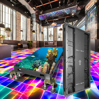 Dalles LED interactives d'intérieur haute résolution 1080P P3.91 pleine couleur pour scène, IP65, fréquence de rafraîchissement 3840Hz, luminosité 2500cd, garantie 2 ans