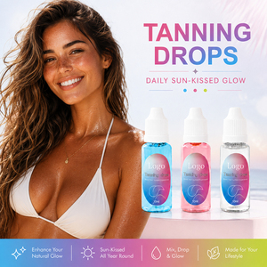 Gotas Autobronceadoras de Etiqueta Privada, Bronceado Intenso Extremo, Sabor Chicle, Sin Sol - Product Image 1