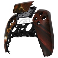 Pour boîtier de manette PS5-Coque avant sur le thème du motif personnalisé EXtremeRate et couverture de pavé tactile