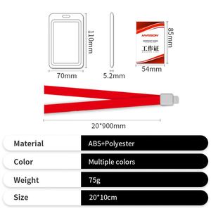 Hot Sale Office <b>Lanyard</b> Plastic Multicolor Works Card Holder for Corporate - Product Image 2