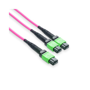 จำหน่ายโดยตรงจากโรงงาน สายเชื่อมต่อ MPO/APC 4 ช่องสู่สายเชื่อมต่อ MPO/APC 2 ช่อง 50M 400G - Product Image 1