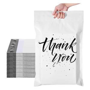 מותאם אישית באיכות טובה תודה שקיות דיוור פולי אריזת דואר שקיות מעטפת משלוח ידית דואר שקיות פולי לאריזה - Product Image 2
