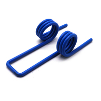 Ressort à double torsion en acier inoxydable pour portes de meubles, diamètre 20 mm, capacité 20 lb, finition électrophorèse bleue, marque OEM