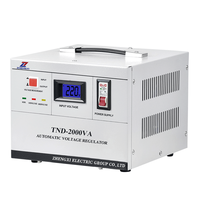 Stabilisateur de tension automatique intelligent TND, régulateur de 1,5 kVA à 3 kVA, monophasé 220 VAC, AVR servo avec écran LCD, utilisation SVC