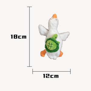 Peluches sang trọng vịt Keychain sang trọng co giãn sang trọng làm giảm căng thẳng Đồ chơi pullable tôm càng rùa ong nhỏ vịt Claw máy - Product Image 6